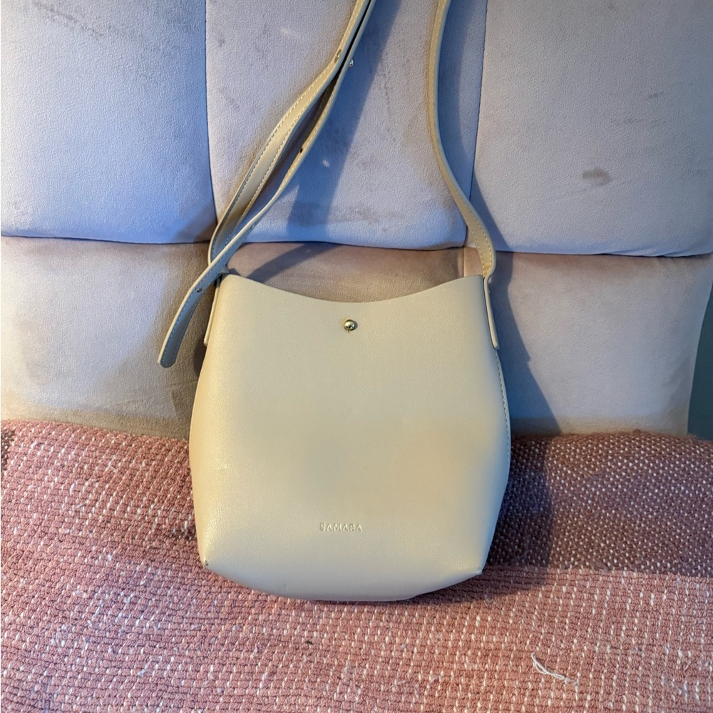 SAMARA Cream Crossbody Bag